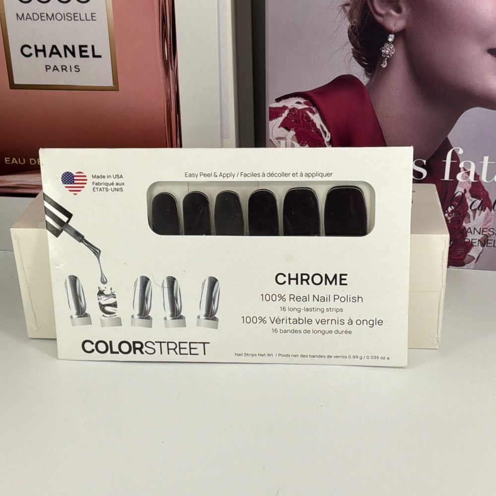 Casserole bundle 10 Color Street Chrome Nail Strips- Total Eclipse